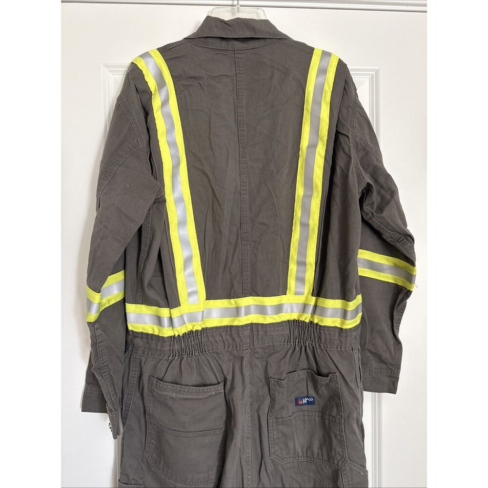 Lapco FR Coveralls Mens LARGE Flame Resistant Reflective Workwear - Picture 7 of 8